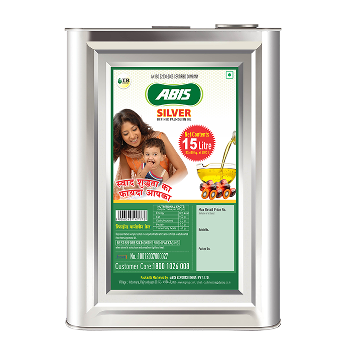 ABIS SILVER Refined Palmolein Oil 15 Ltr